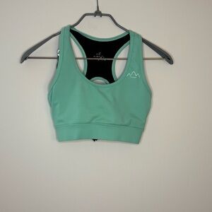Women’s XS Aqua teal Racerback sports Bra
with Supportive Band yoga gym